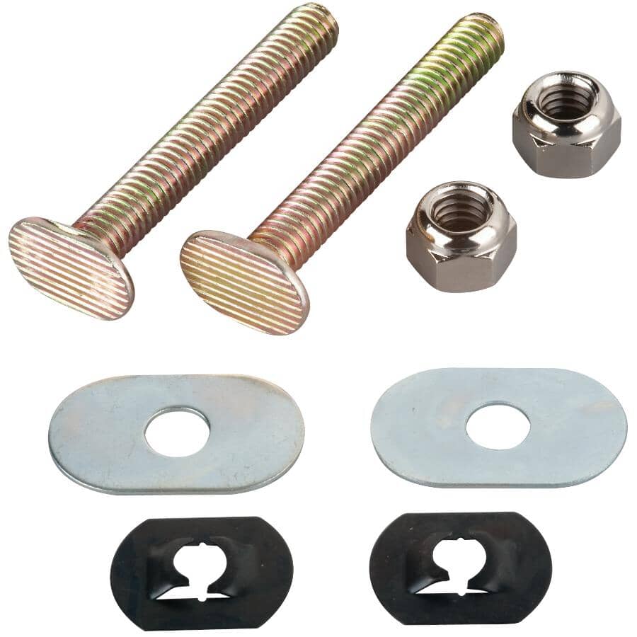 5/16" x 2.25" Brass Plated Toilet Bolt Set