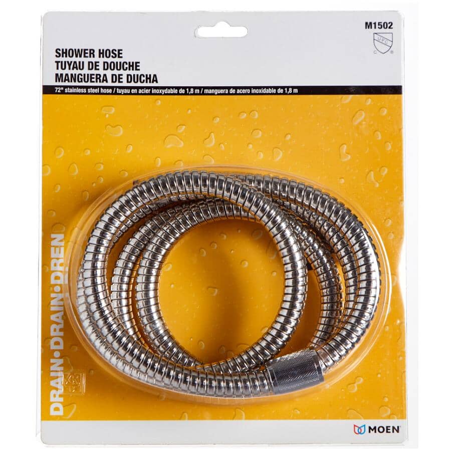 72" Shower Hose - Stainless Steel