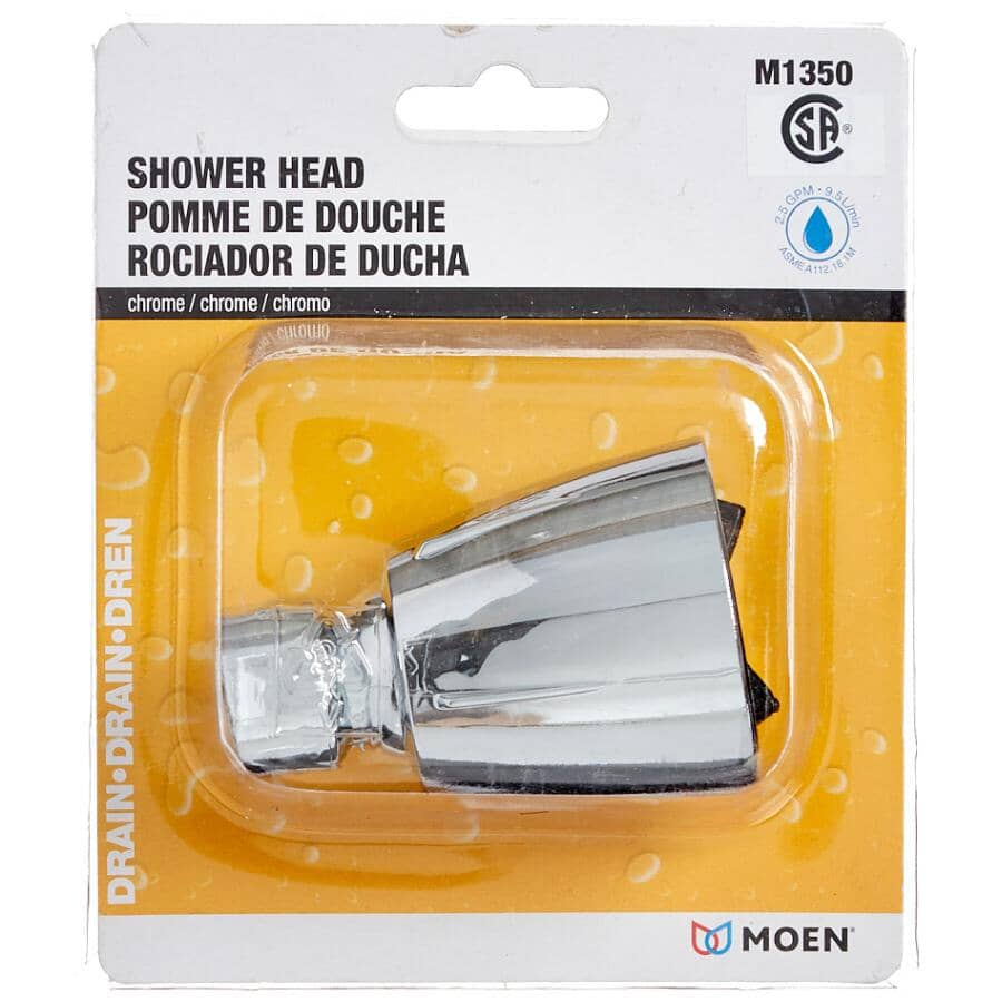 Adjustable Wall Mount Showerhead - Chrome