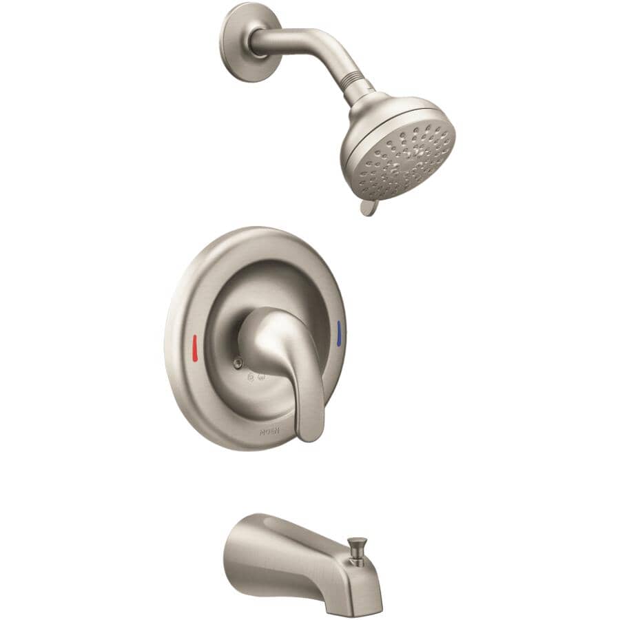 Adler Single Handle Pressure Balanced Tub & Shower Faucet - Spot Resist Brushed Nickel