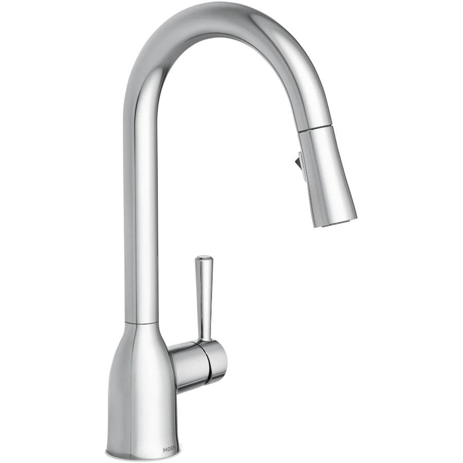 Adler Single Handle Pull-Down Kitchen Faucet - Chrome