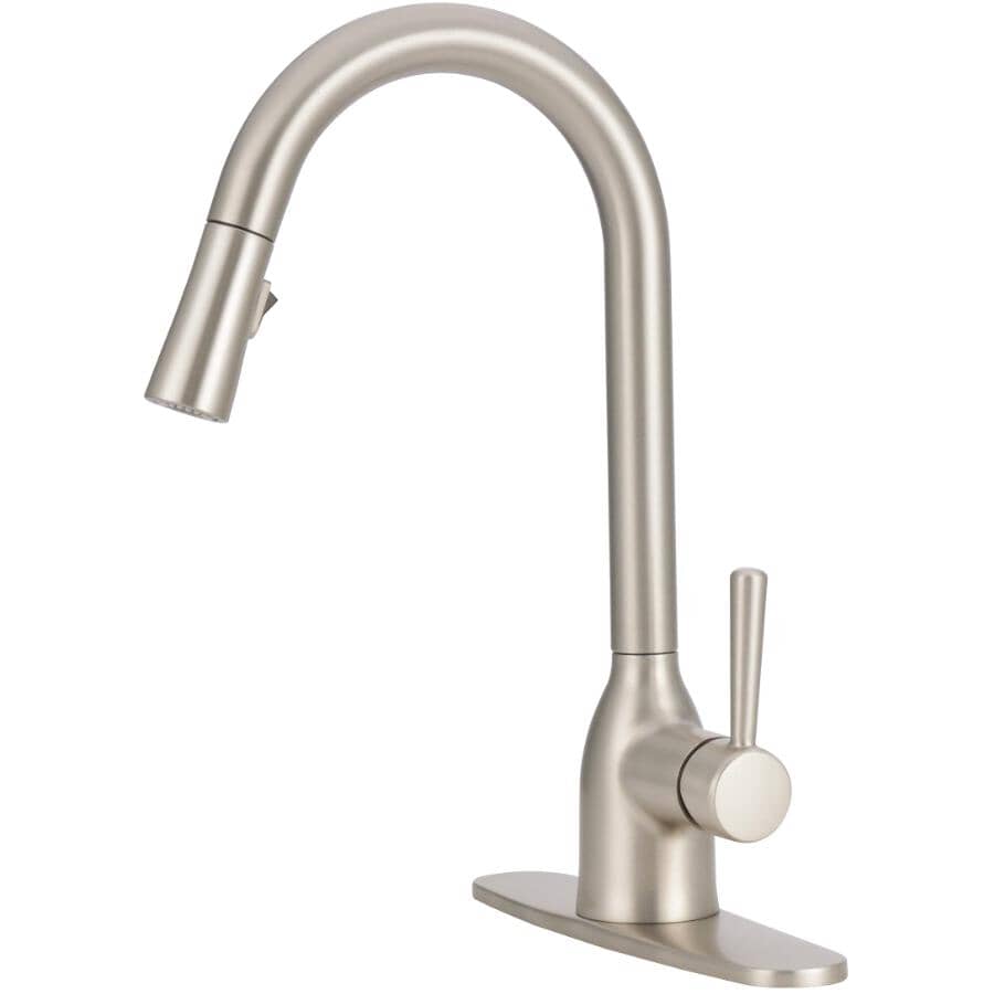 Adler Single Handle Pull-Down Kitchen Faucet - Spot Resistant Stainless Steel