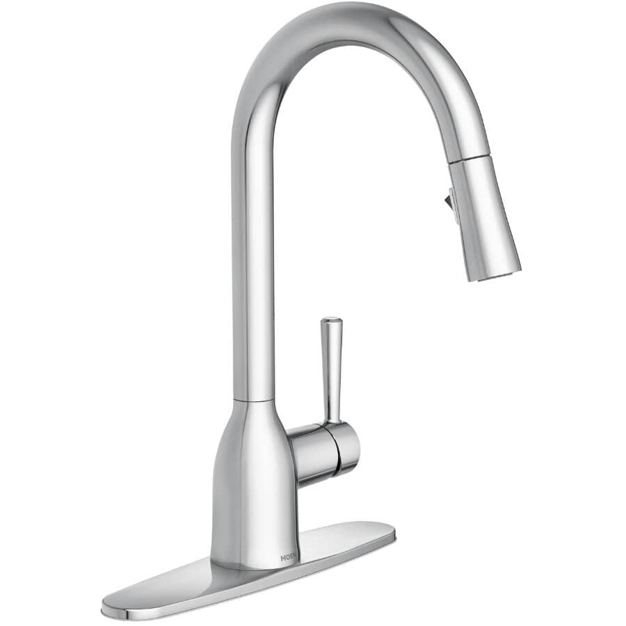 Adler Single Handle Pull-Down Kitchen Faucet - Chrome