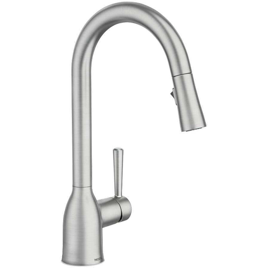 Adler Single Handle Pull-Down Kitchen Faucet - Spot Resistant Stainless Steel