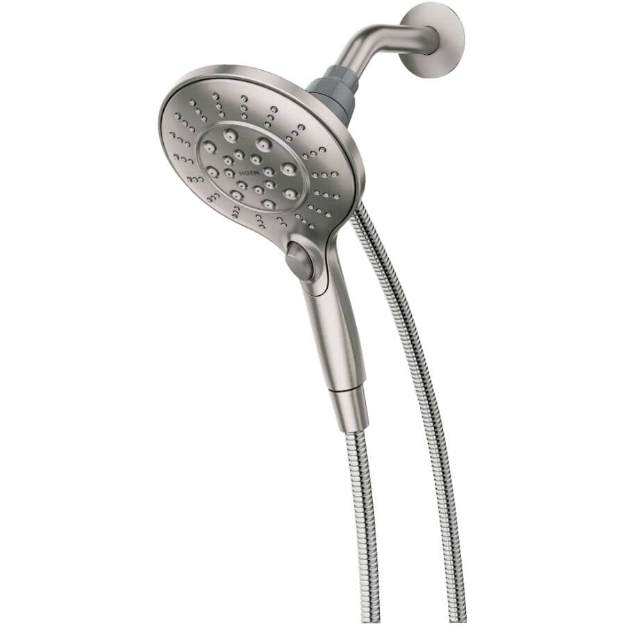 Engage 6 Setting Handheld Showerhead - with Magnetix + Push Button, Spot Resist Brushed Nickel