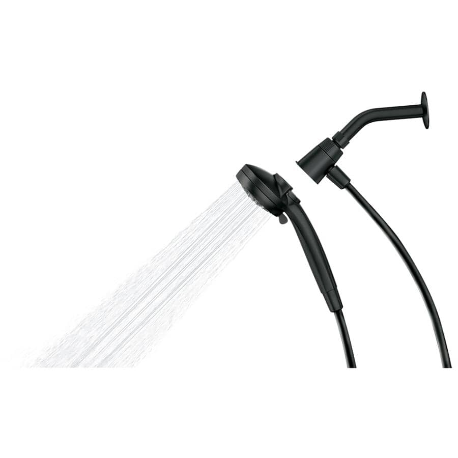 Engage 6 Setting Handheld Showerhead - with Magnetix, Matte Black, 3.5" Dia