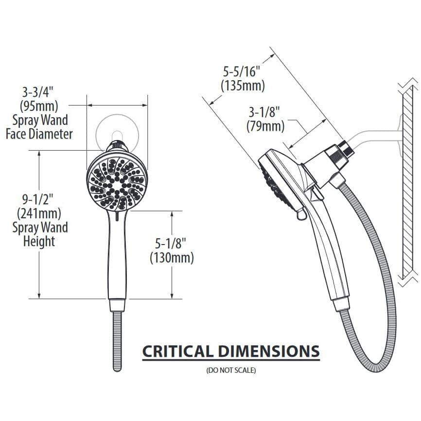 Engage 6 Setting Handheld Showerhead - with Magnetix, Chrome