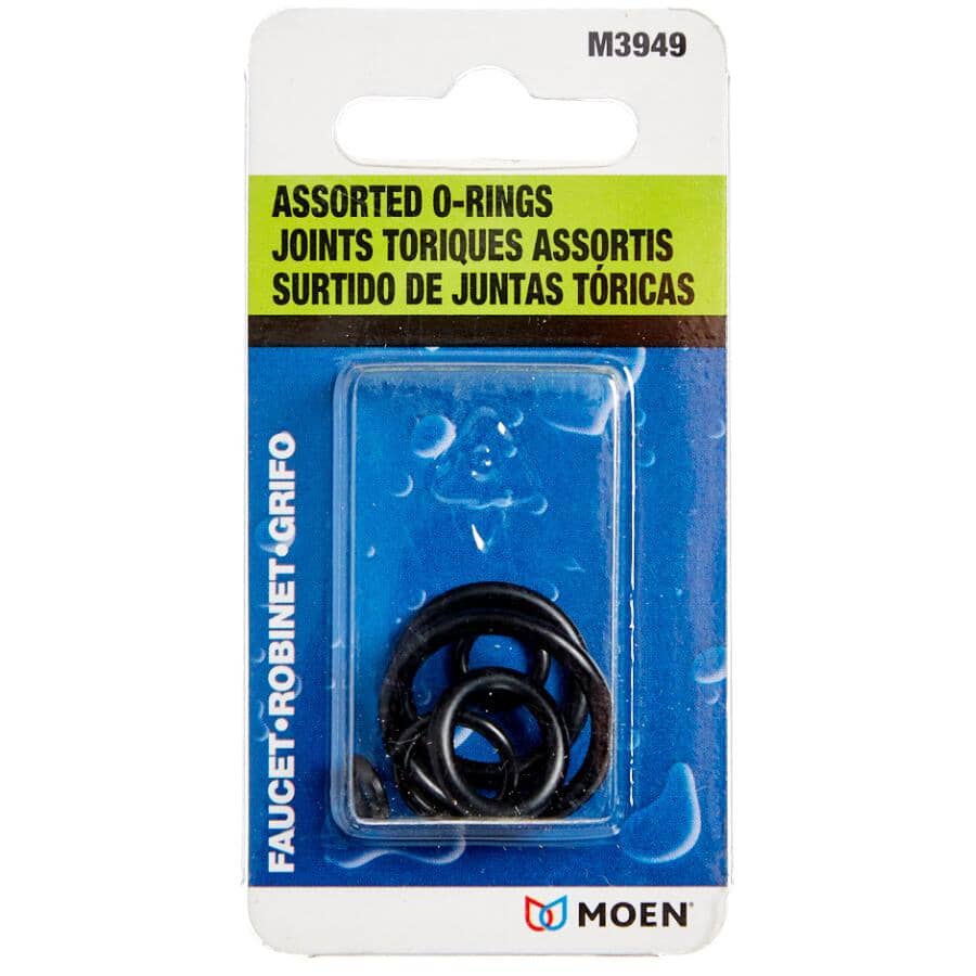 Faucet O-Rings - Assorted Sizes, 6 Pack