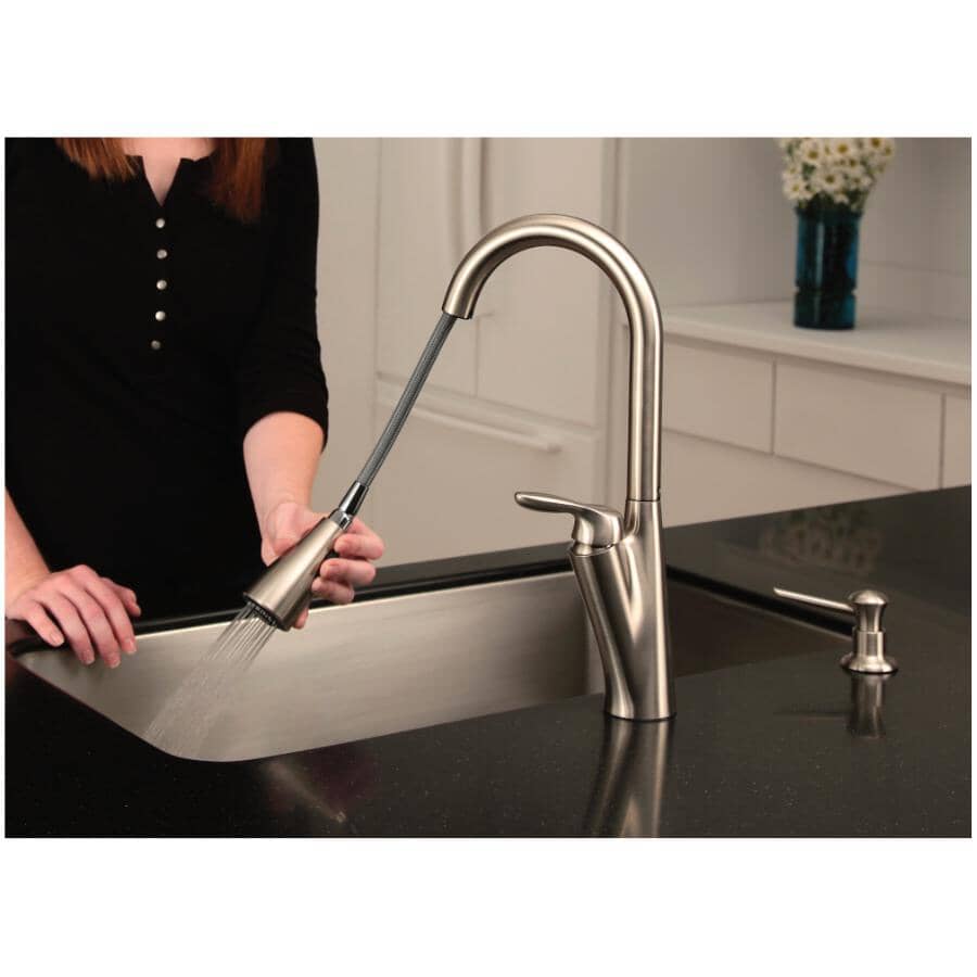 Harlon Single Handle Pull-Down Kitchen Faucet - Spot Resist Stainless Steel
