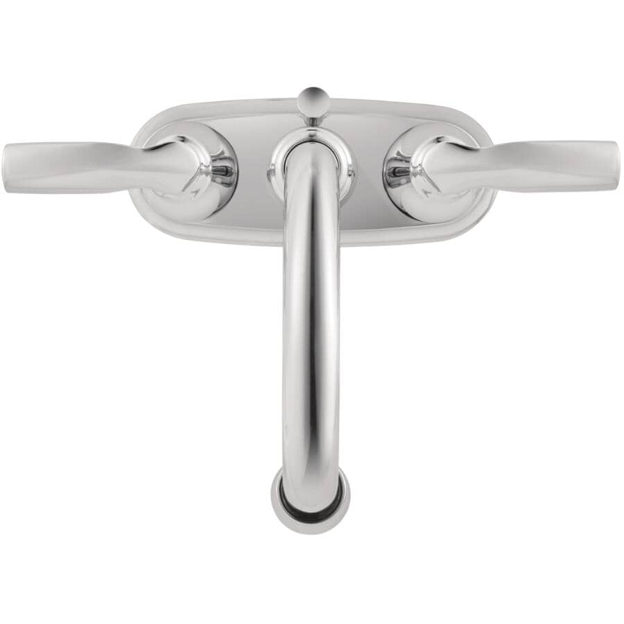 Hilliard 2 Handle Centerset Lavatory Faucet - with High Arc Swivel Spout, Chrome