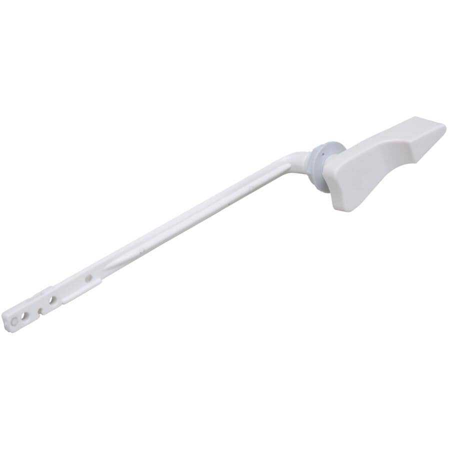 Long White Toilet Lever