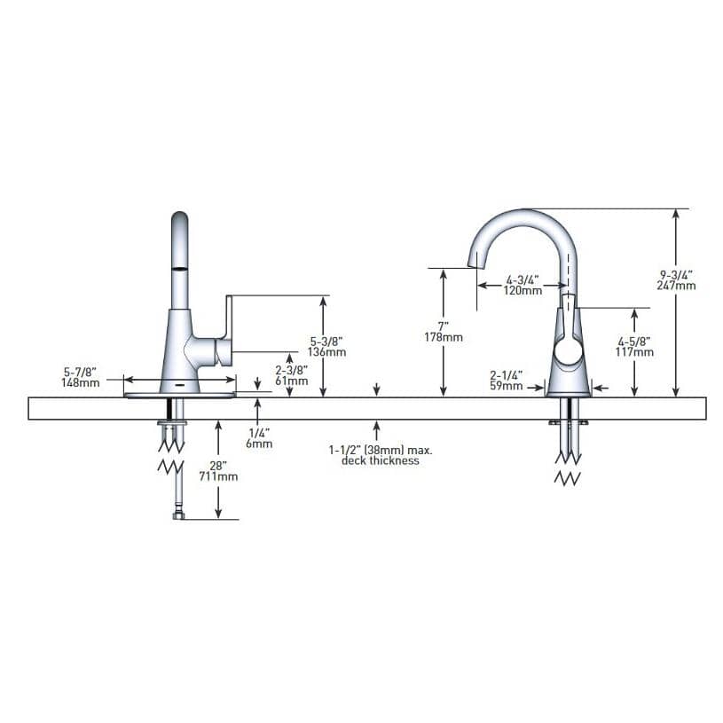Mikah Single Handle Lavatory Faucet - Chrome