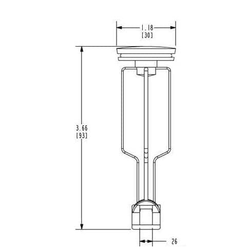 Plastic Pop-Up Drain Stopper