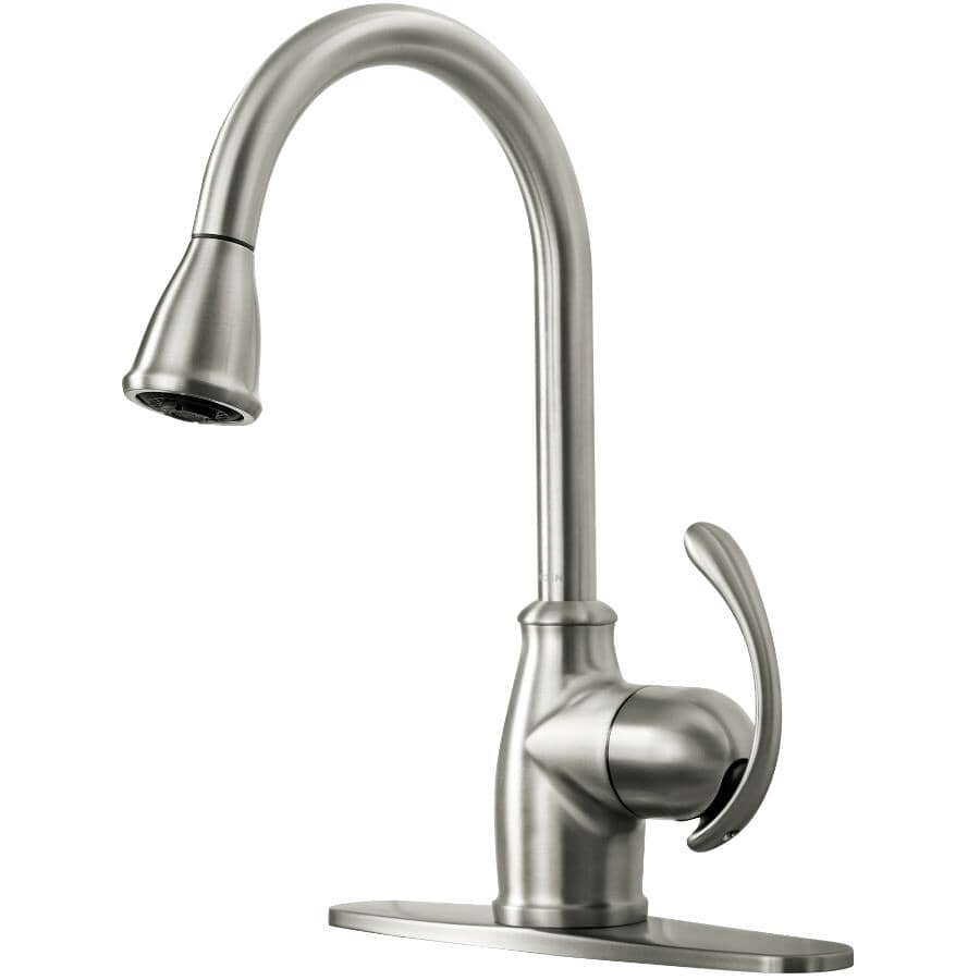 Terrace Single Handle Pull-Down Kitchen Faucet - Spot Resist Stainless Steel