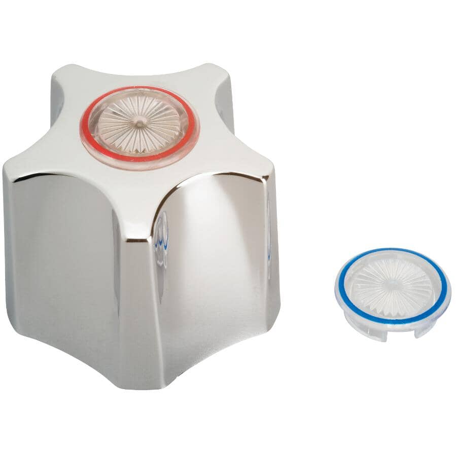 Waltec Tub, Shower & Faucet Handle - Chrome Plated