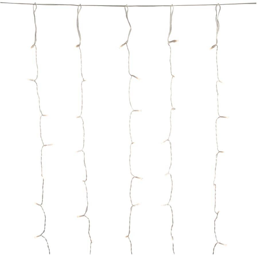 Solar Curtain Light Set - 192 Warm White LED