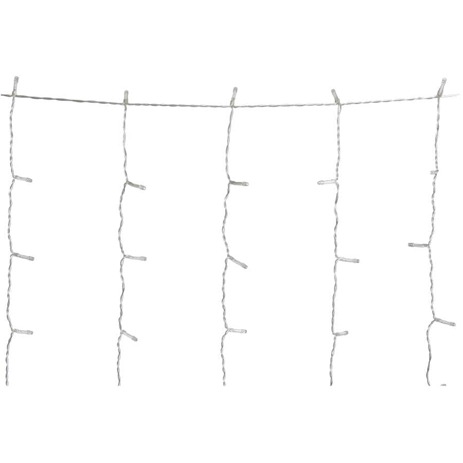 Solar Curtain Light Set - 192 Warm White LED