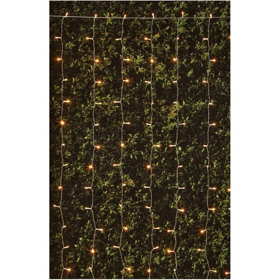 Solar Curtain Light Set - 192 Warm White LED