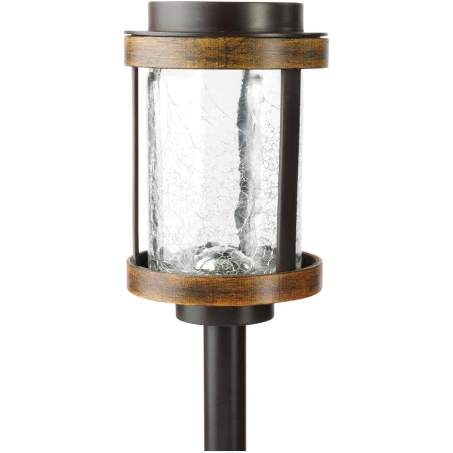 Solar Metal and Glass Path Marker