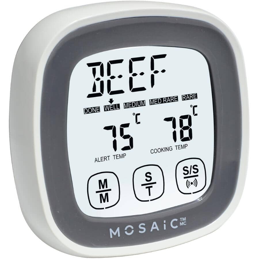 Digital Touch Screen Probe Meat Thermometer & Timer
