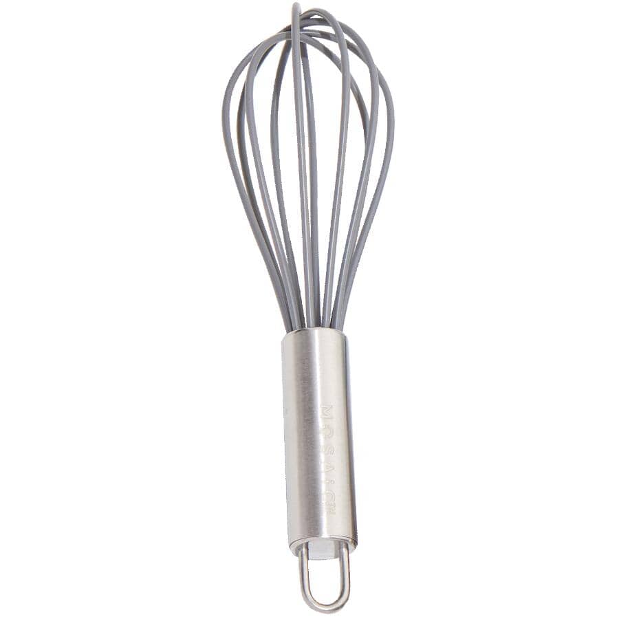 Silicone & Stainless Steel Mini Whisk - Assorted Colours, 7"