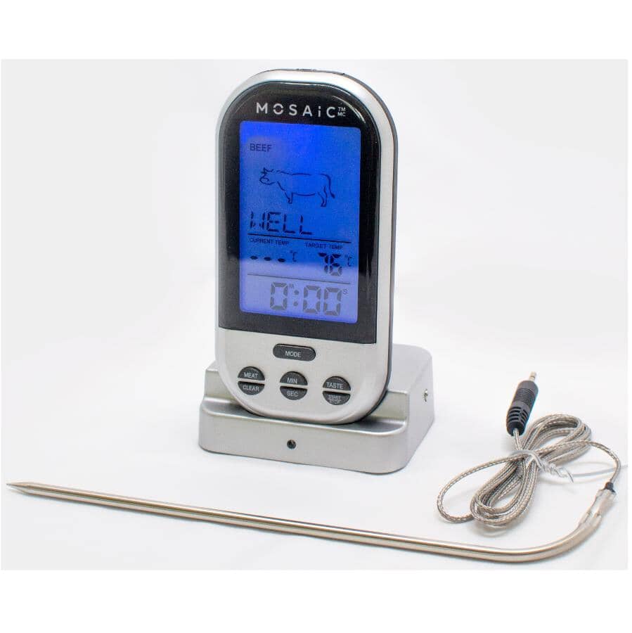 Wireless Digital Probe Meat Thermometer & Timer