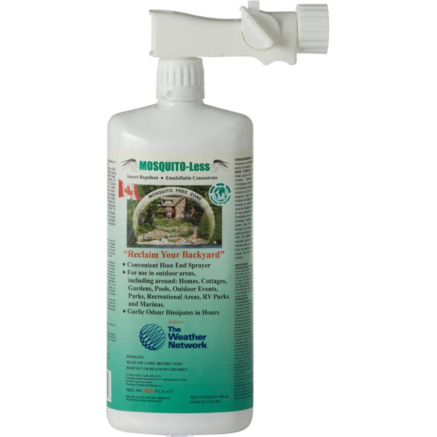 Mosquito Garlic Oil Spray - with Hose Sprayer + Ready-To-Use + 900 ml