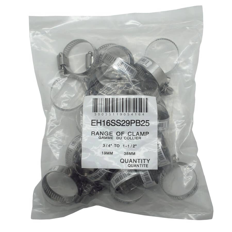 #16 1-1/4" Stainless Steel Hose Clamp