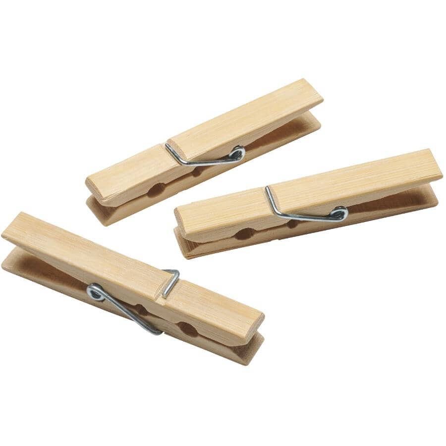Regular Bamboo Clothespins - 48 Pack