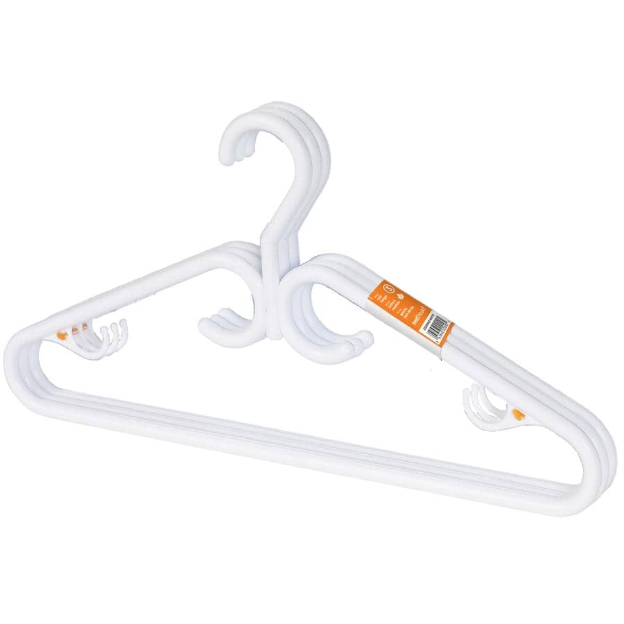 Plastic Clothes Hangers - Heavy Duty, 3 Pack