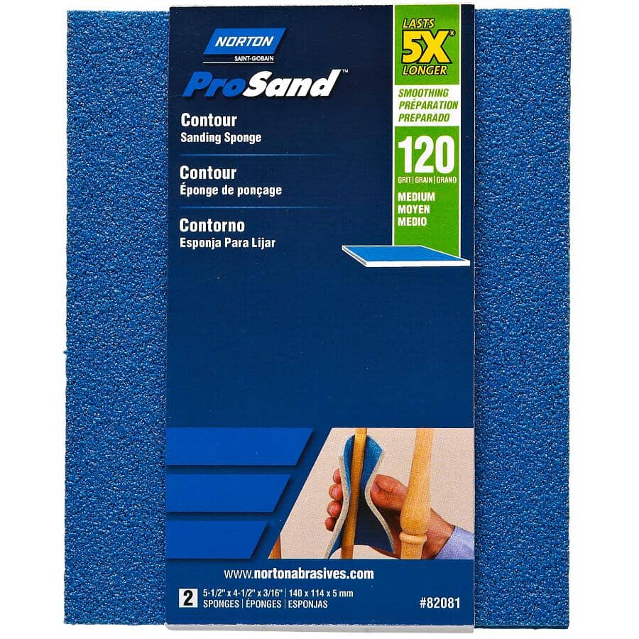 5X ProSand Contour Sanding Pads - 120G, 2 Pack