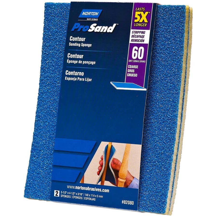 5X ProSand Contour Sanding Pads - 60G, 2 Pack