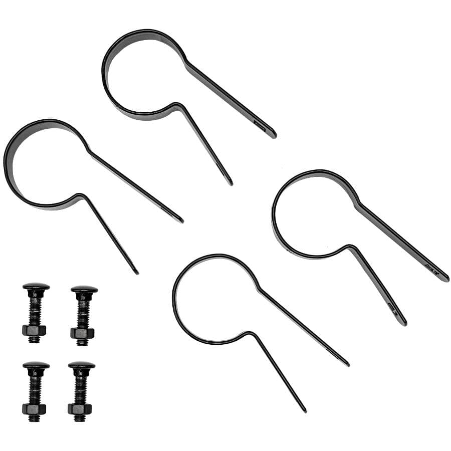 1-7/8" Black Offset Tension Bands - with Nut & Bolt, 4 Pack