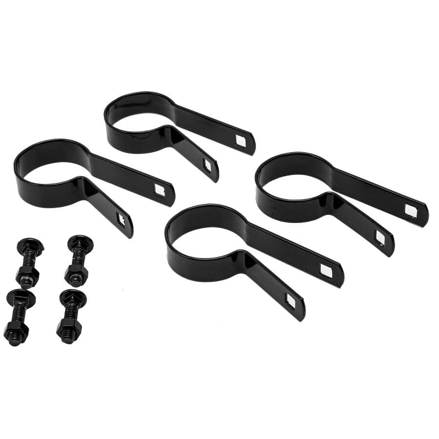 1-7/8" Black Offset Tension Bands - with Nut & Bolt, 4 Pack