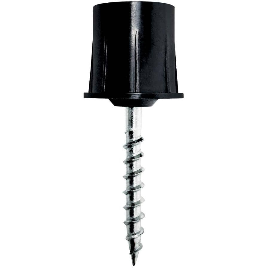 36" Round Black Steel Balusters with Connectors - 10 Pack