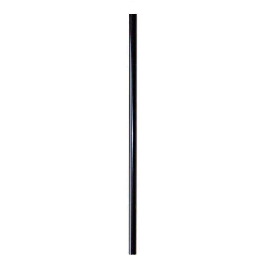 36" Round Black Steel Balusters with Connectors - 10 Pack