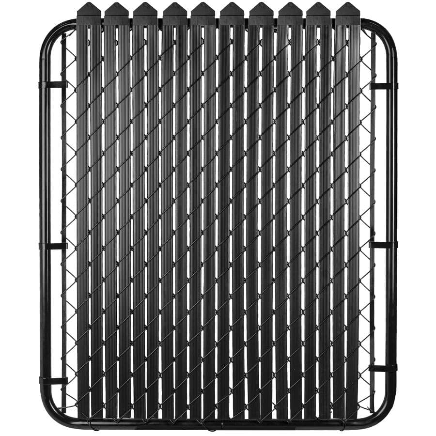 48" Black Chainlink Privacy Slats - 80 Pack