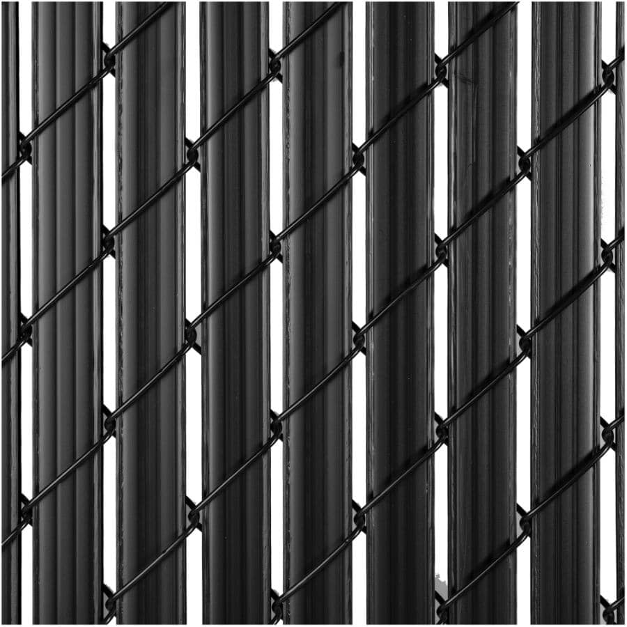 48" Black Chainlink Privacy Slats - 80 Pack
