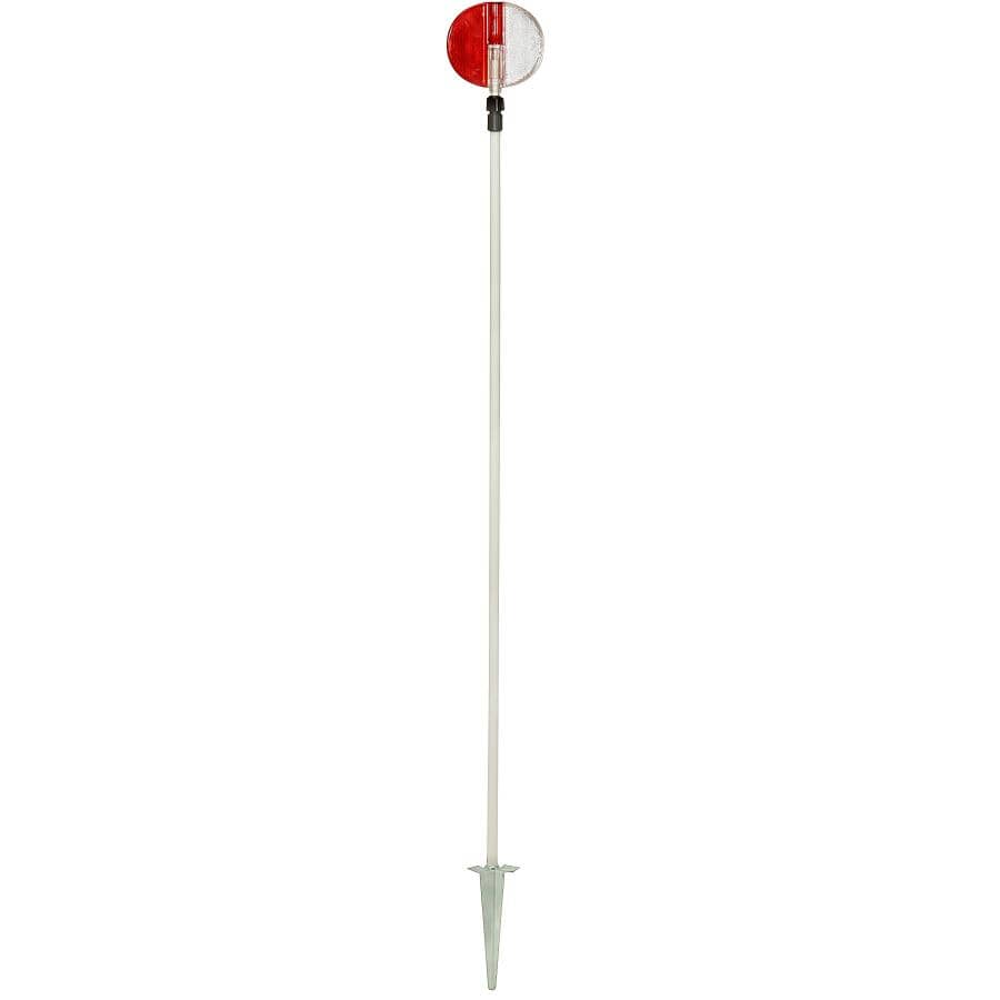Red & White Fiberglass Driveway Marker - 72"