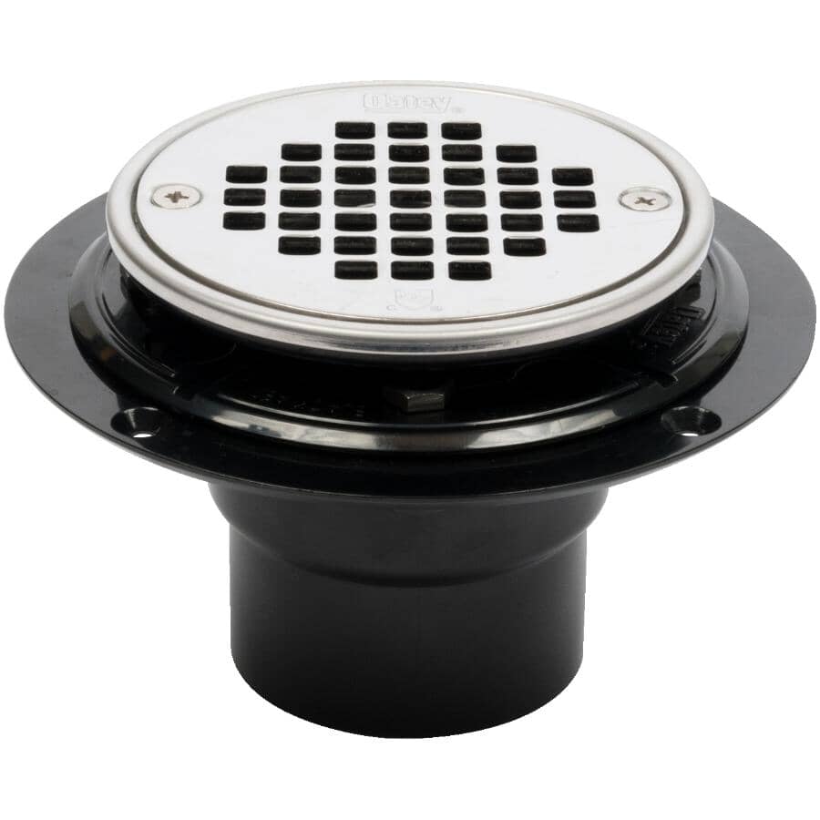 2" ABS Shower Drain - with Stainless Steel Strainer