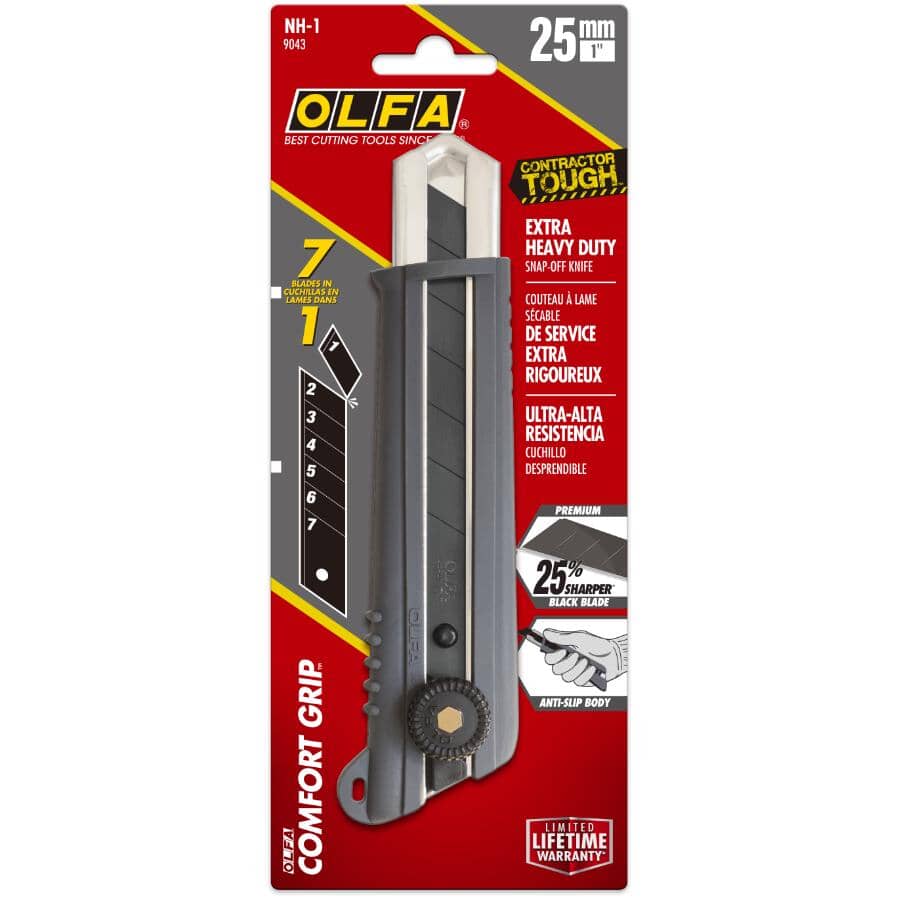 25mm Heavy Duty Snap-Off Blade Antislip Utility Knife