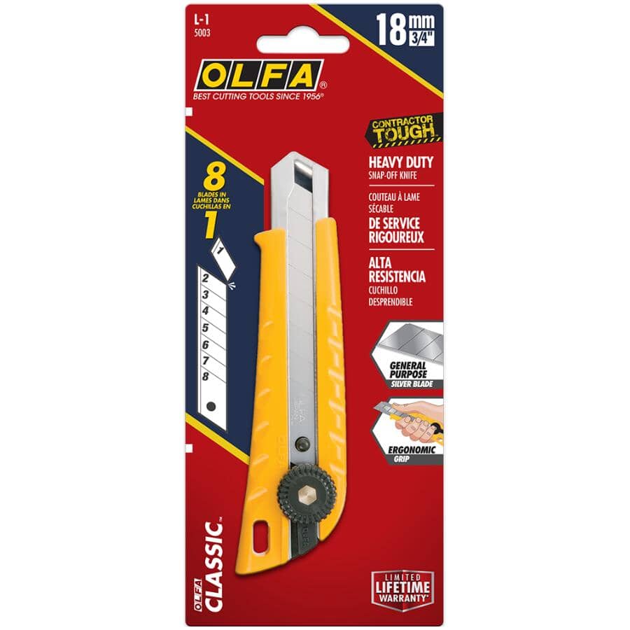 Snap-Off Blade Utility Knife - 18 mm