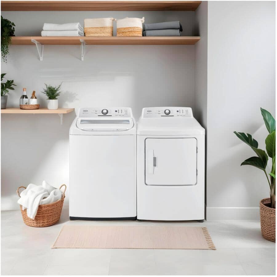 27" 6.7 cu. ft. Electric Front Load Dryer (CLADE67W) - White