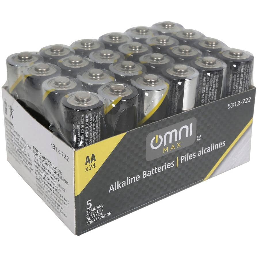 LR6 Alkaline AA Batteries - 24 Pack