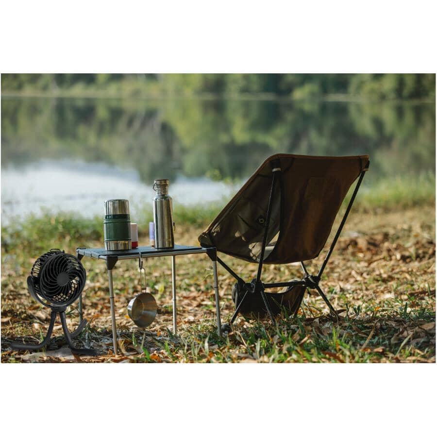 On-the-Go USB Rechargeable Flex Fan - Black