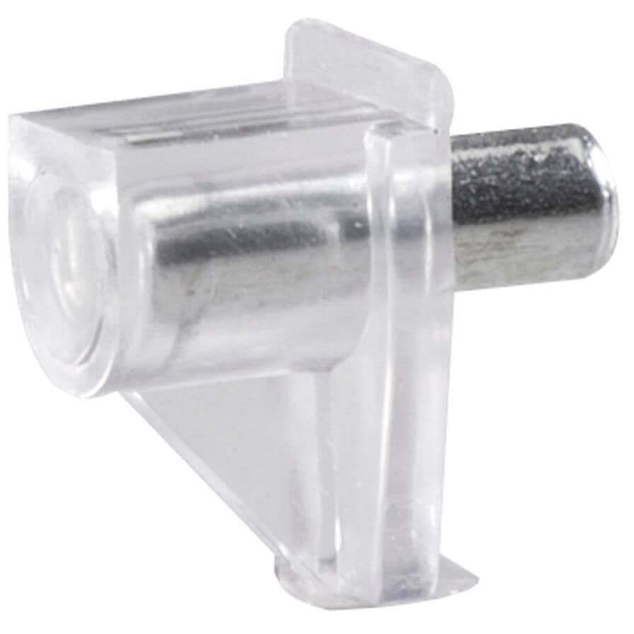 5 mm Clear Plastic Shelf Supports - 8 Pack