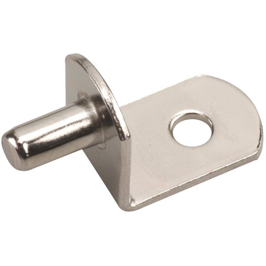5 mm Nickel Angled Shelf Supports - 8 Pack