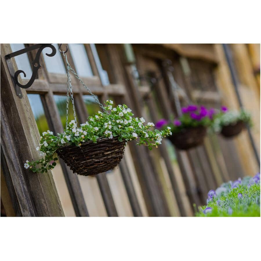 8" Decorative Black Ornamental Shelf Bracket