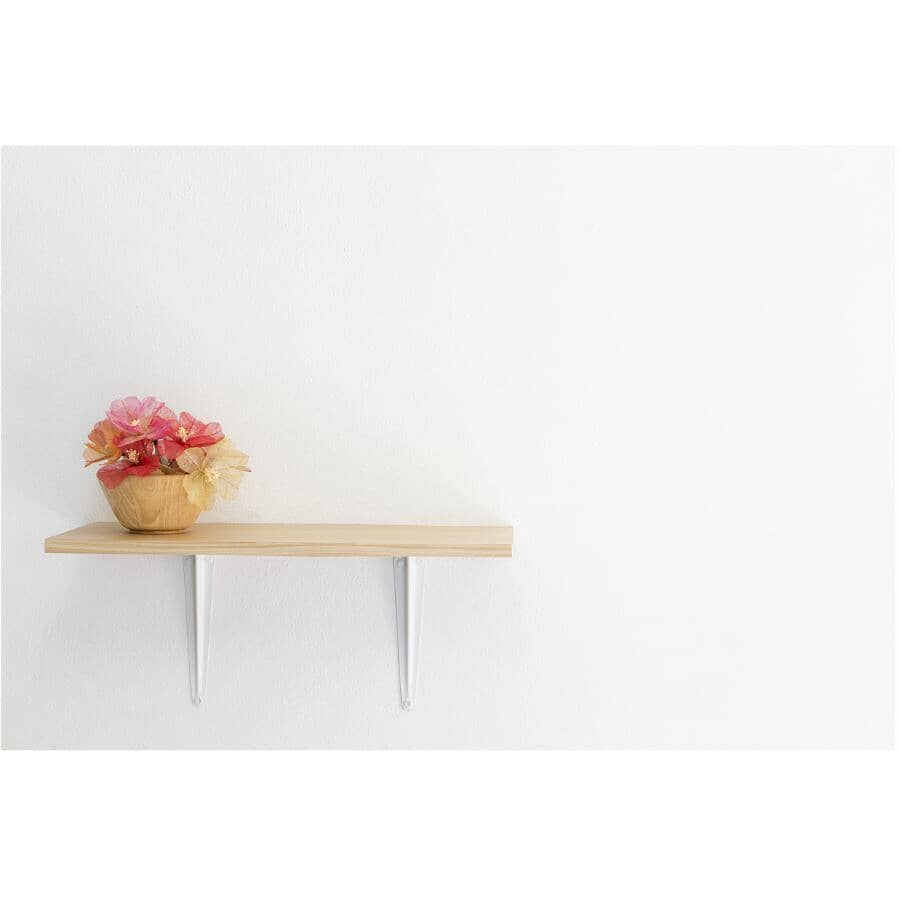 8" x 10" White Shelf Bracket