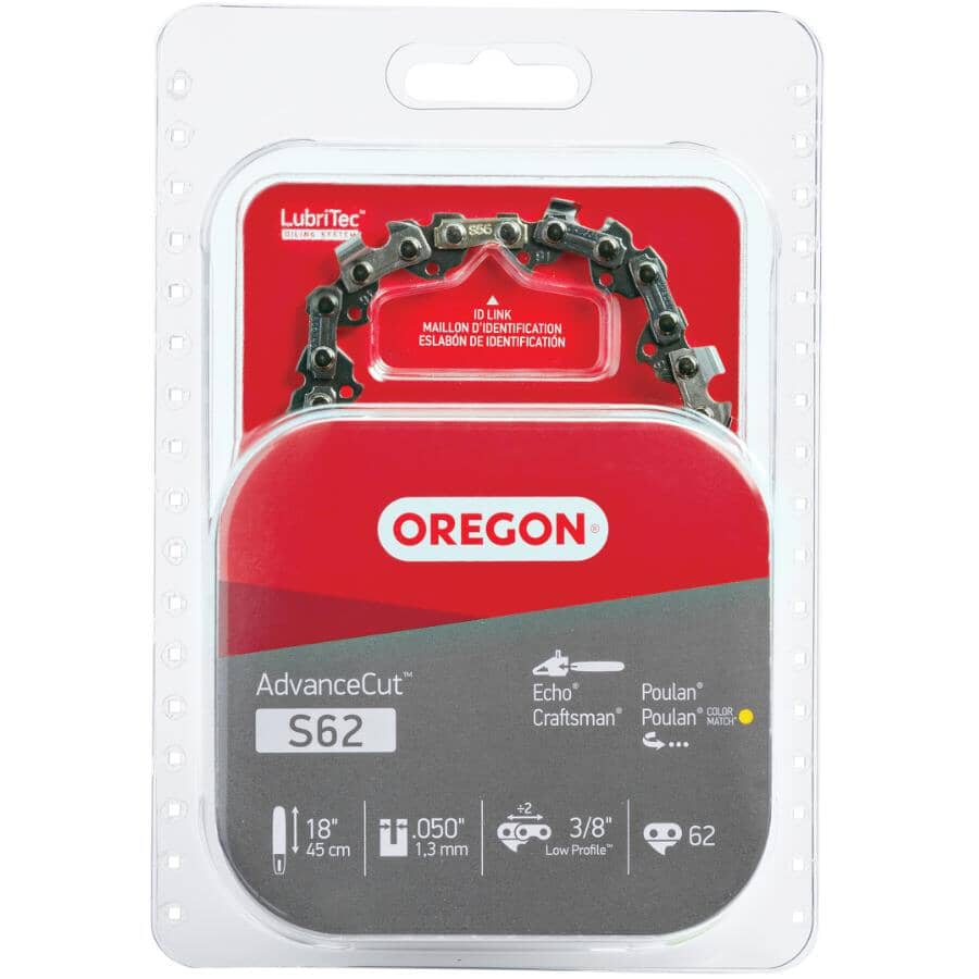 S62 AdvanceCut Chainsaw Chain - 18"